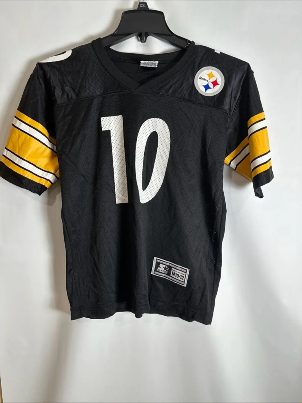 Pittsburgh Steelers Kids' Black & Gold Football Jersey Number 10 Cordell Stewart